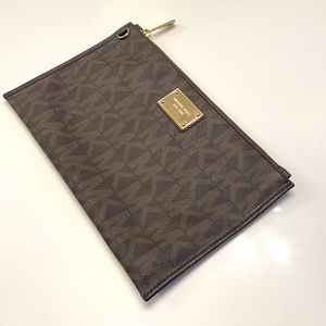 Michael Kors monogram leather pouch